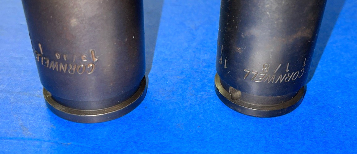 CORNWELL TOOLS 3 PIECE 3/4 DRIVE SAE. DEEP IMPACT SOCKETS 15/16, 1-1/8, 1-3/16