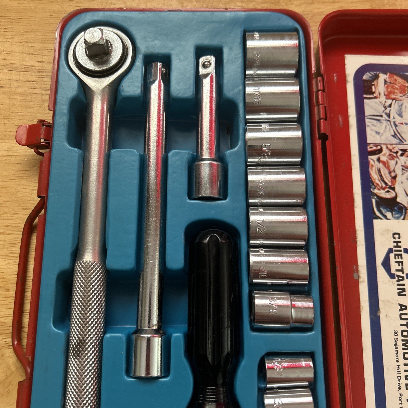 21 piece Socket Set with carrying case Chieftain Automotive Products Japan BNIB