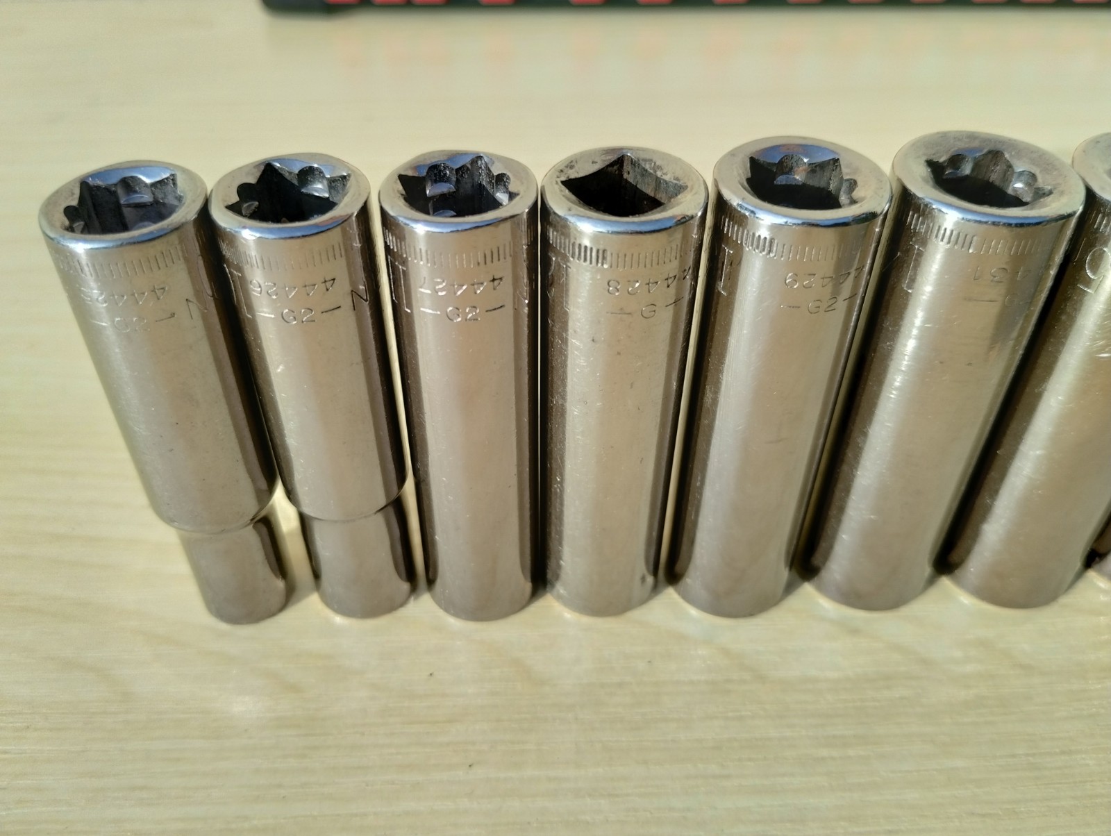 Vintage Craftsman G2-Metric Deep Socket Set 9mm–19mm+18 SparkUSA Made 3/8” Drive