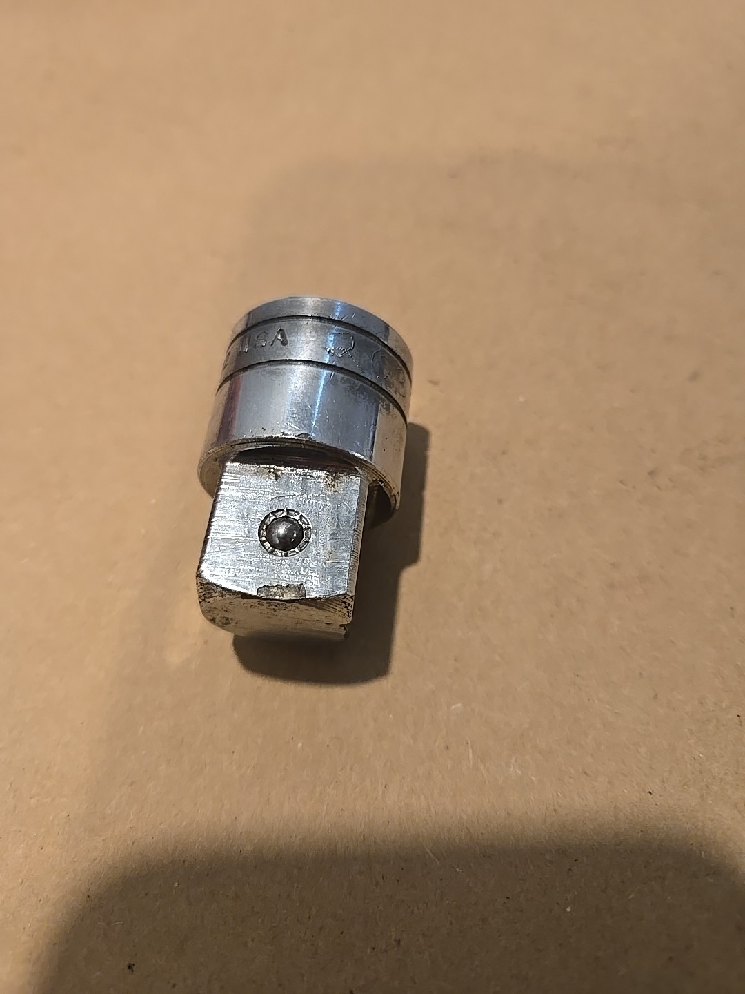Snap On 1/2″ F To 3/4″ M Drive Chrome Locking Button Adaptor Socket USA LA12