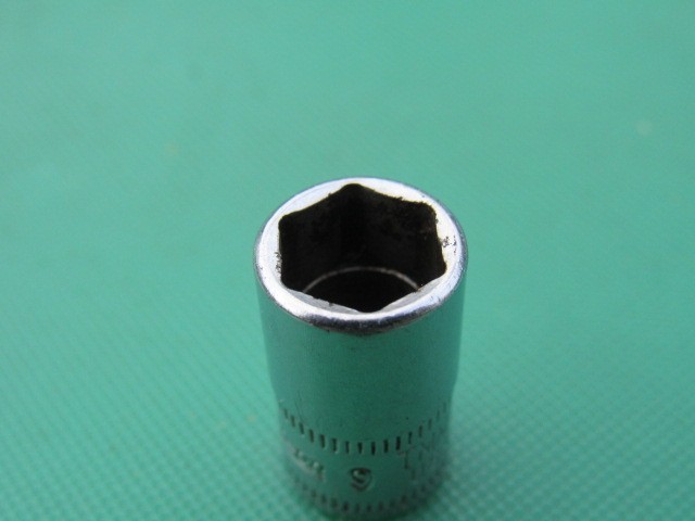 SNAP ON 9MM TMM9 1/4″ DRIVE METRIC 6 PONIT SHALLOW SOCKET 9 MM UNDERLINE LOGO