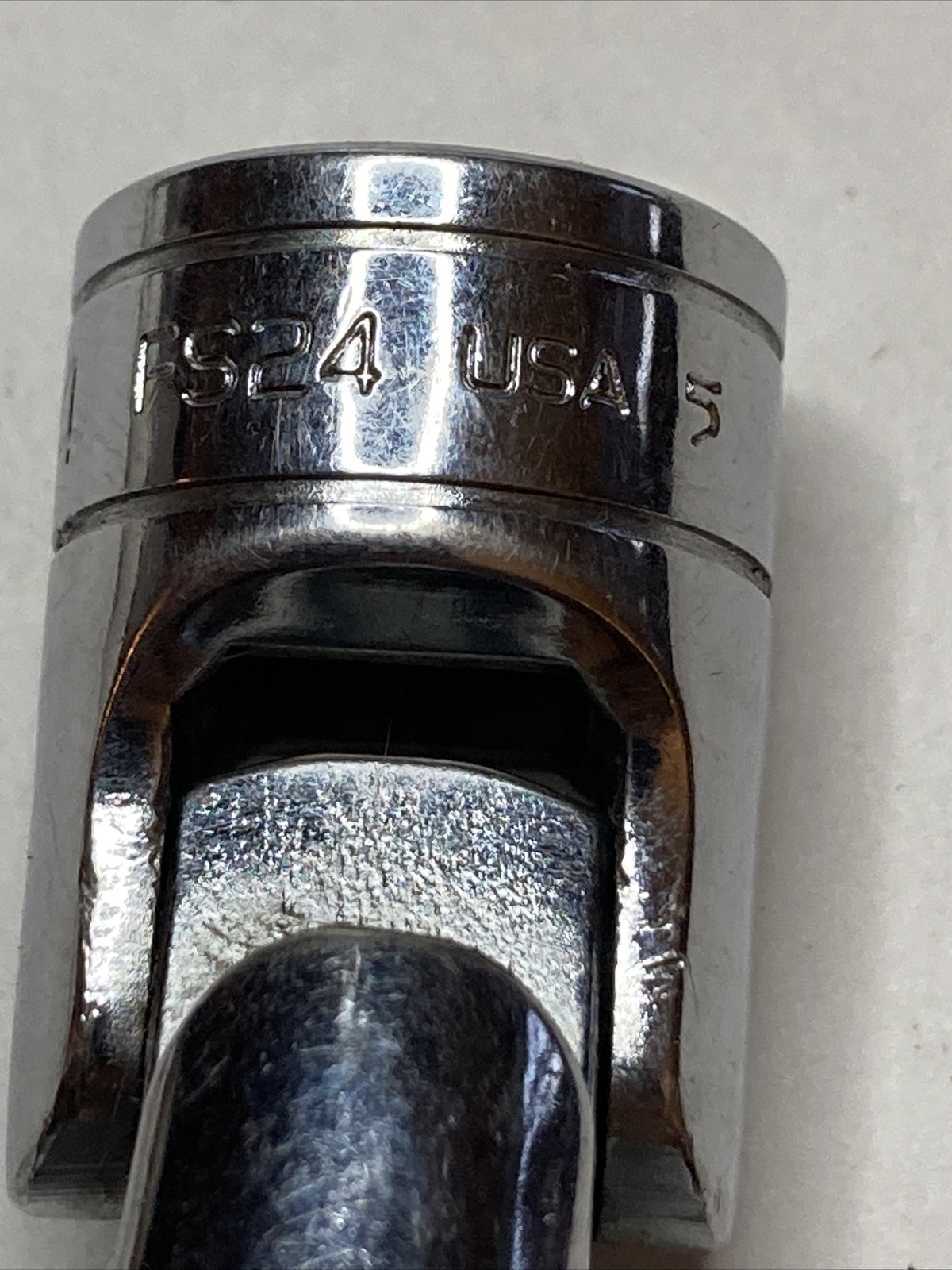 Snap-on Tools 3/8″ Drive 3/4″ 6 Point Chrome Universal Swivel Socket FS24 USA