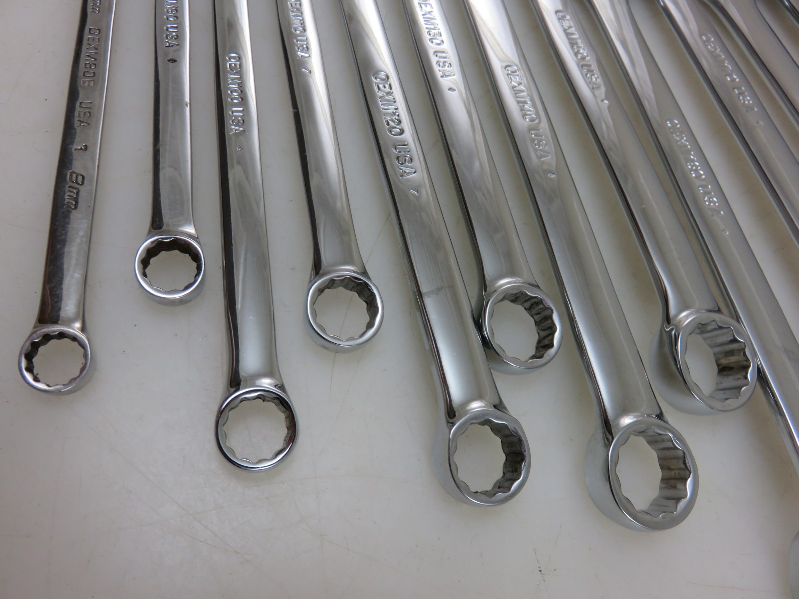 Snap-On METRIC OEXM Series Combination Wrench 18pc Set 8mm-24mm + 26mm