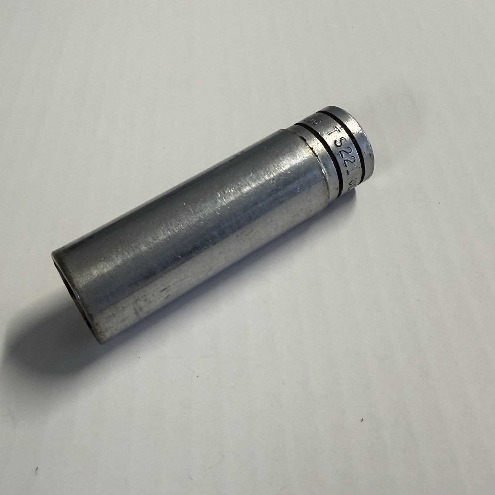 Vintage Snap On 11/16″ TS221 Deep Socket 1/2″ Drive SAE 6 Point Chrome USA