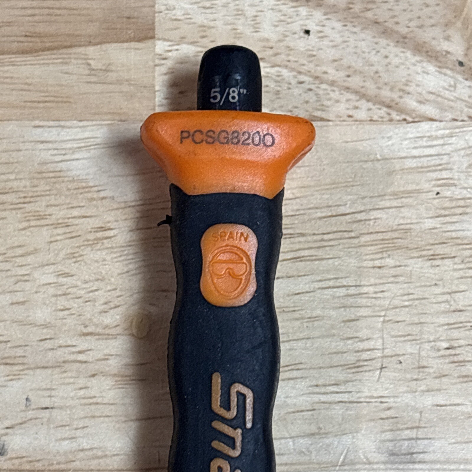 Snap On Tools 5/8″ Flat Edge Chisel Orange Soft Grip PCSG820O Spain NEW