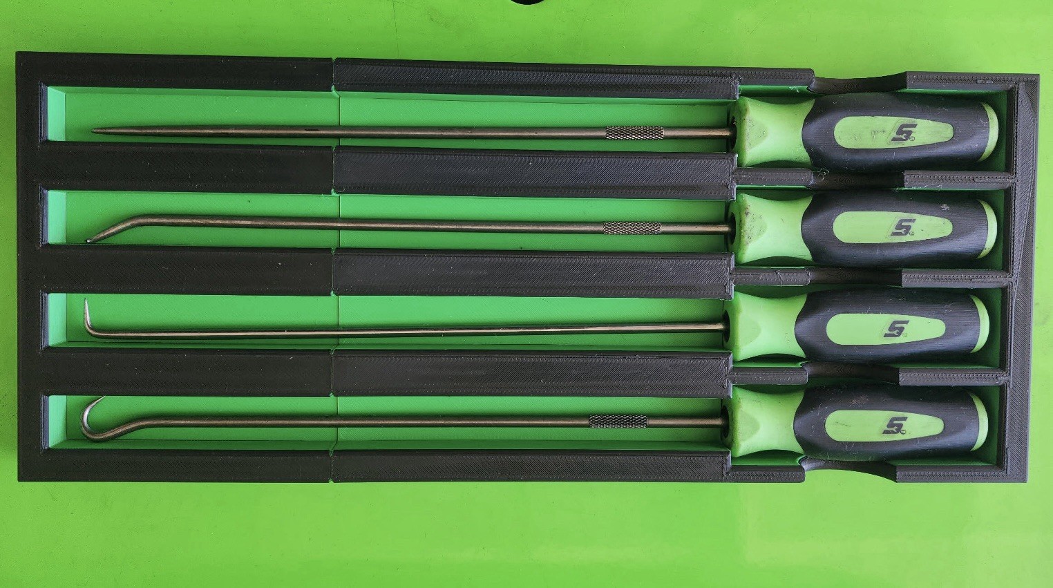 Snap-on Long Pick Set Tray Custom made Pick Your Color (Tools Not Included)