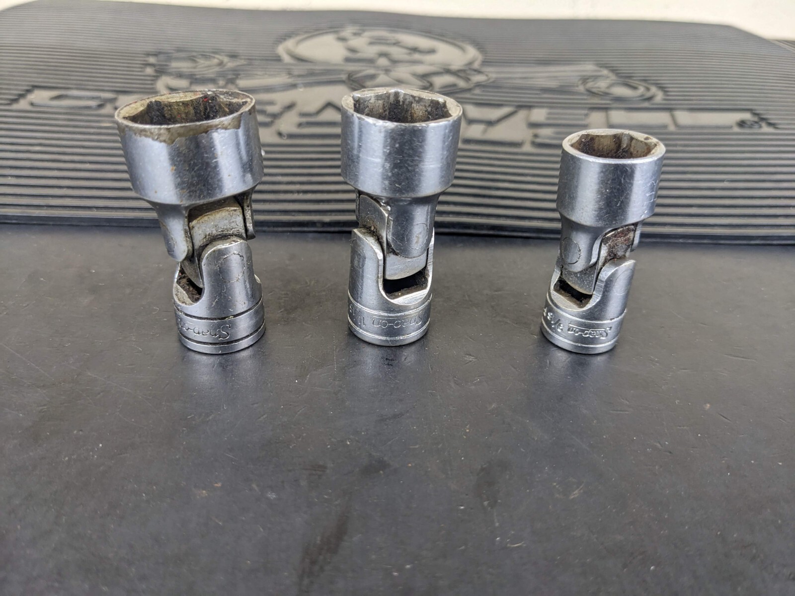 #ba511 Snap On Chrome 6PT Shallow Socket FS18 9/16 FS22 11/16 FS24 3/4