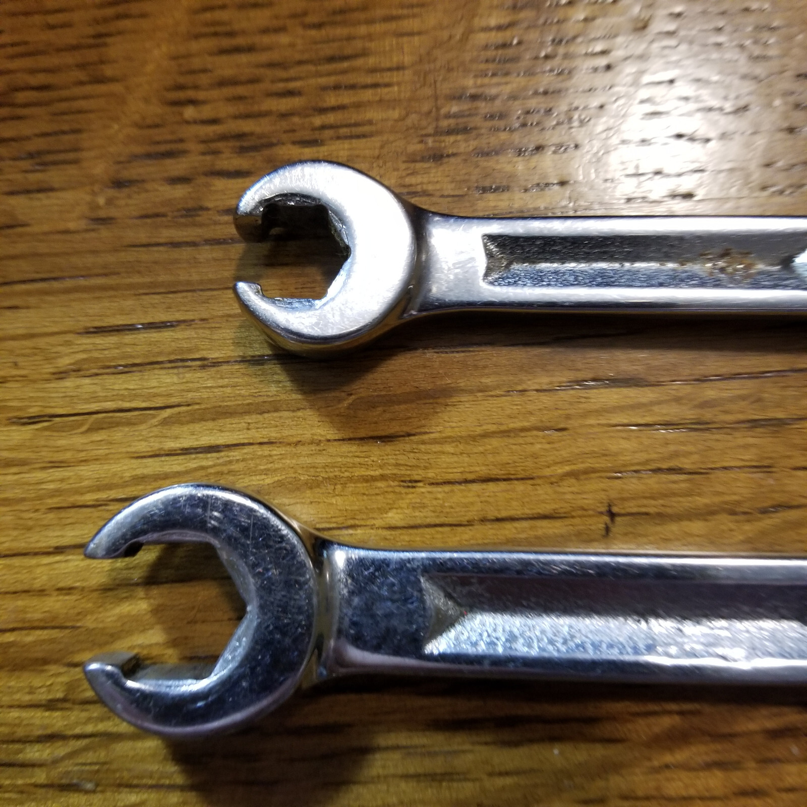 SNAP ON 3/8in x 7/16in & 1/2in X 9/16in Flare Nut Line Wrenchs VERY GOOD.