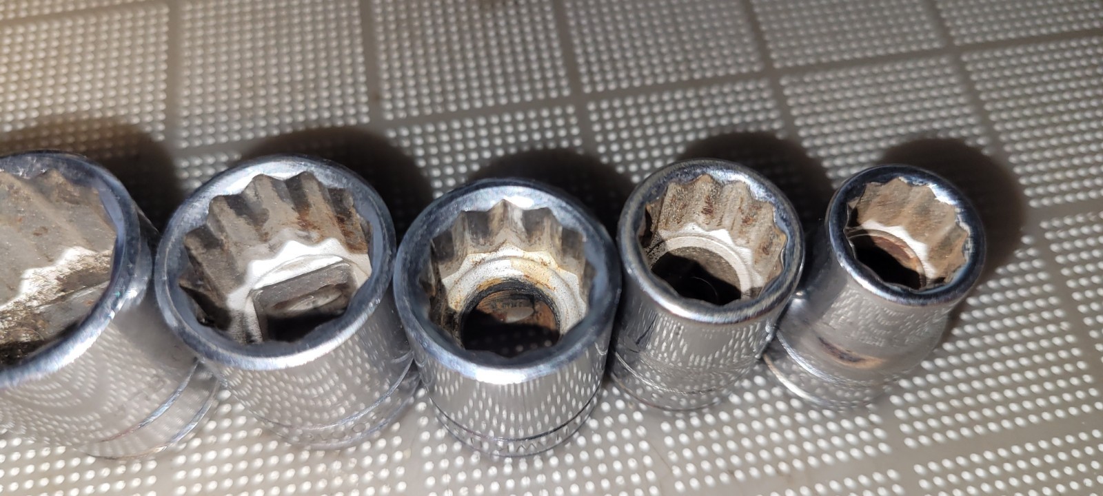 Blackhawk USA 3/8″ Dr SAE 8Pc Socket Set 12Pt 3/8″-13/16″ Vintage Very Nice!