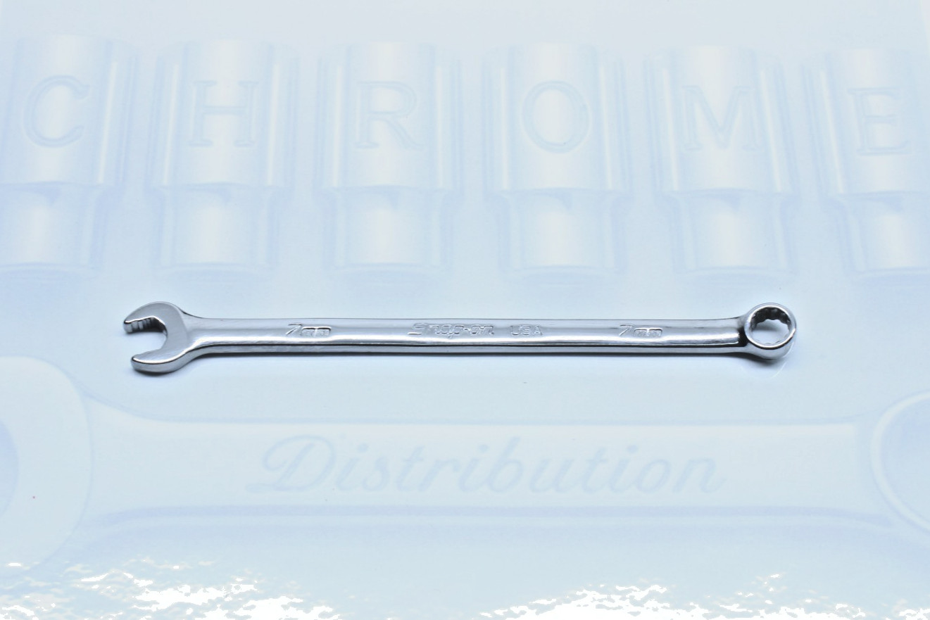Snap-on Tools USA NEW 7mm Metric 12pt Flank Drive PLUS Combination Wrench SOEXM7
