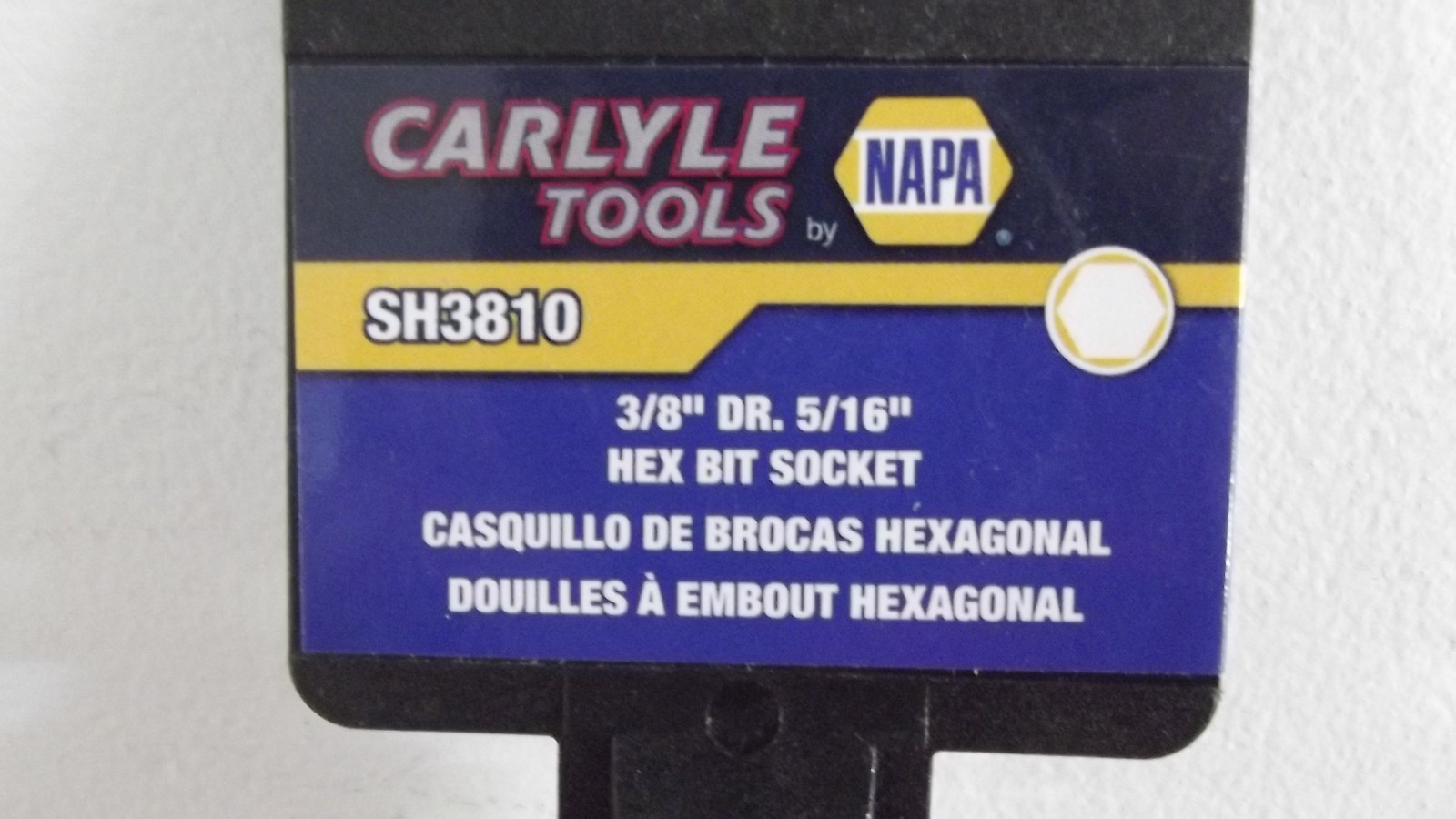 Napa Carlyle Tools 3/8″ Drive Hex Bit Socket 5/16″ SH3810