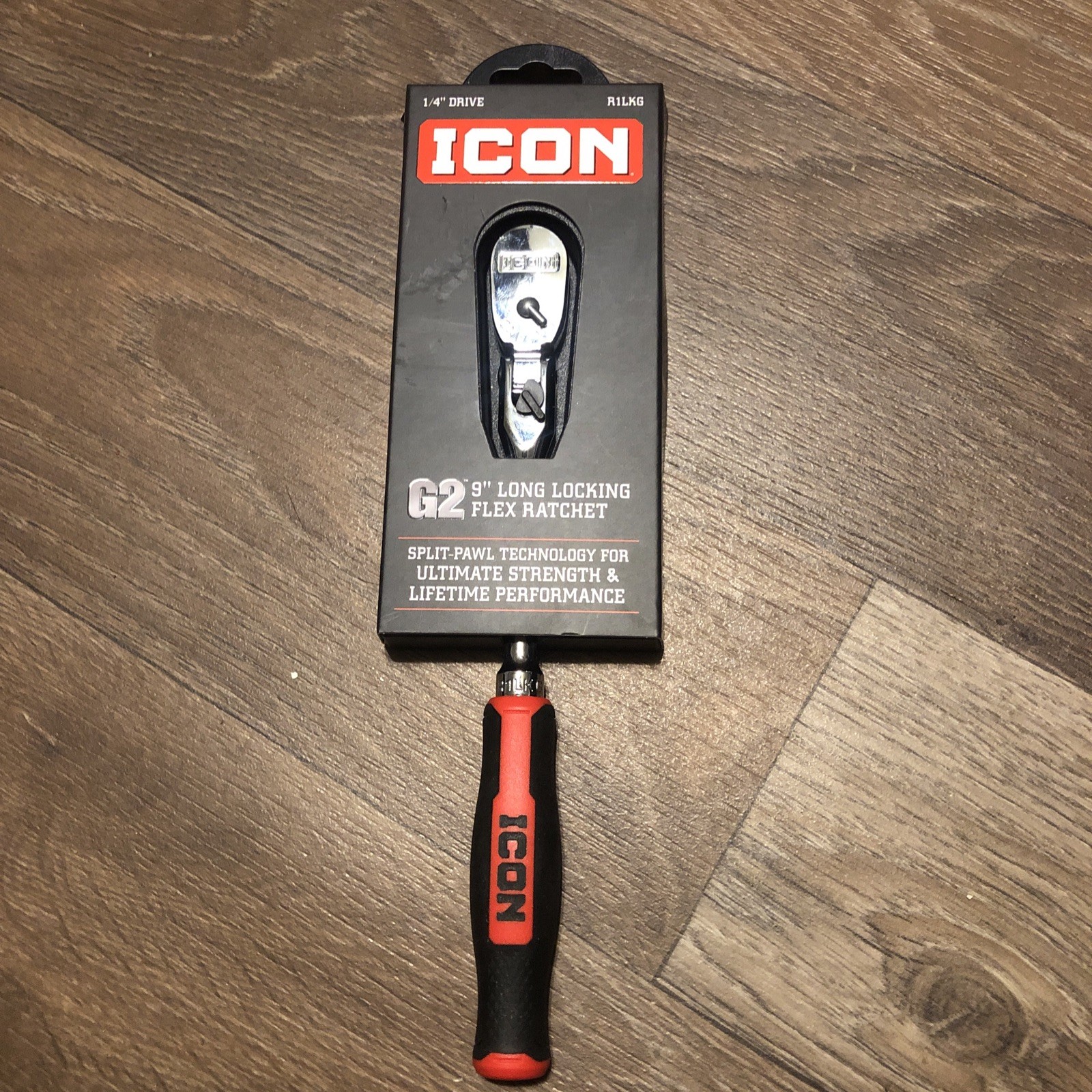 ICON R1LKG G2 9″ LONG LOCKING FLEX RATCHET 1/4 INCH DRIVE