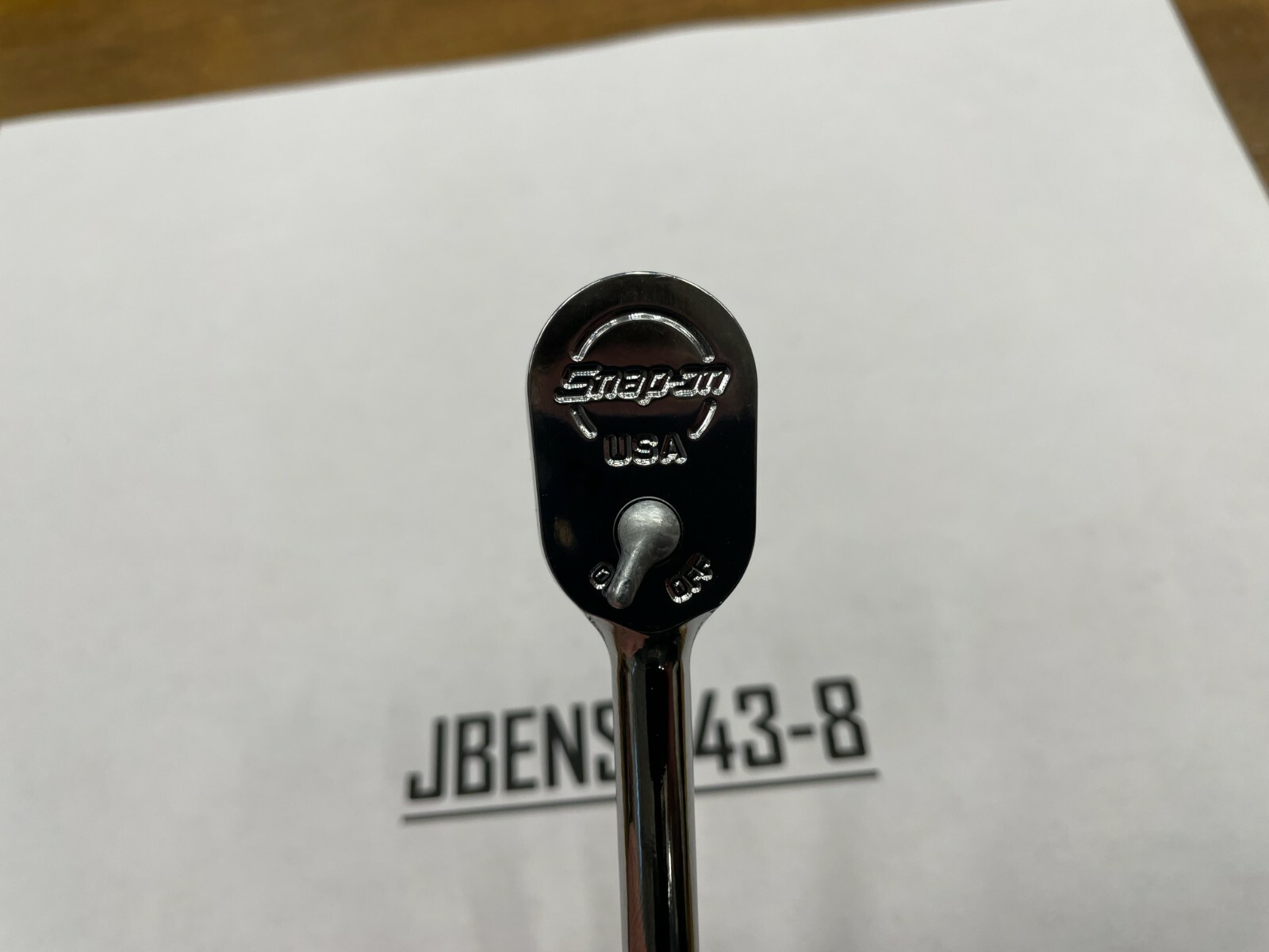 Snap-on Tools USA NEW 1/4″ Drive Chrome Long Handle Fixed Head Ratchet TL72
