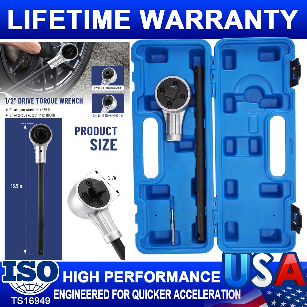 3/4″ Torque 1/2″ Multiplier Power Wrench tool 2200 Foot-Pound Professional Grade