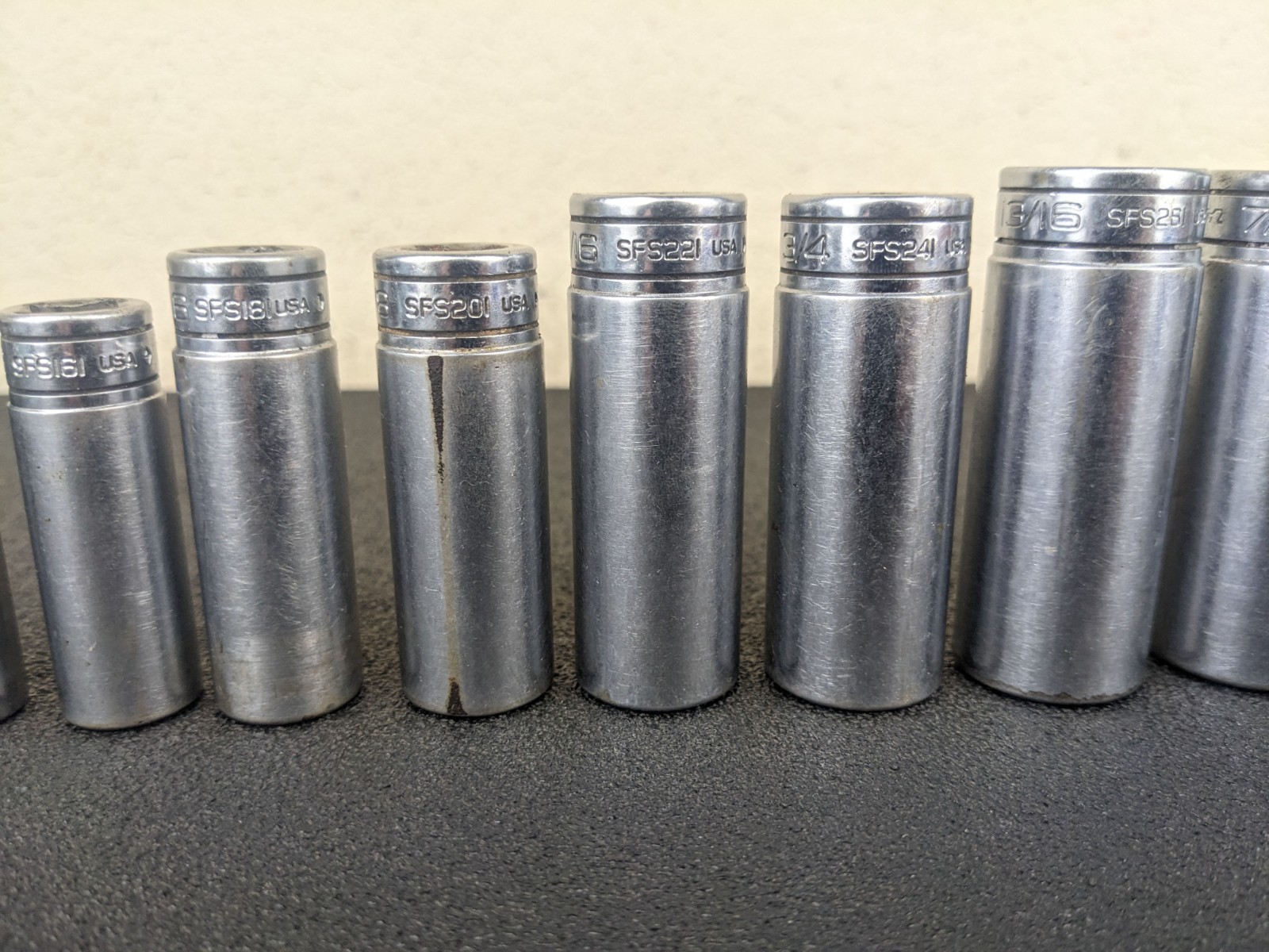 #bj202 Snap on Tools 211SFSY 3/8″ Drive Deep Chrome Socket Set Socket Set