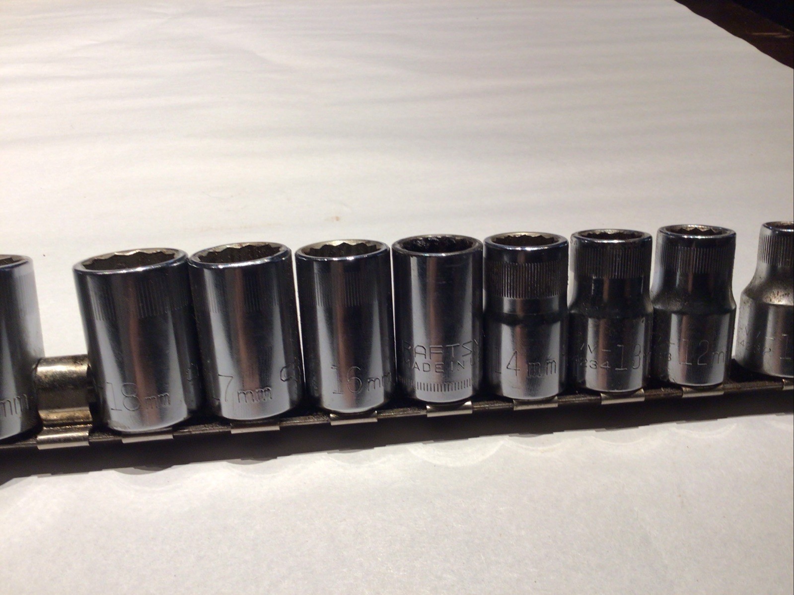 Craftsman 1/2 Drive Metric 12 Pt Sockets 10-27mm Lot Of 11