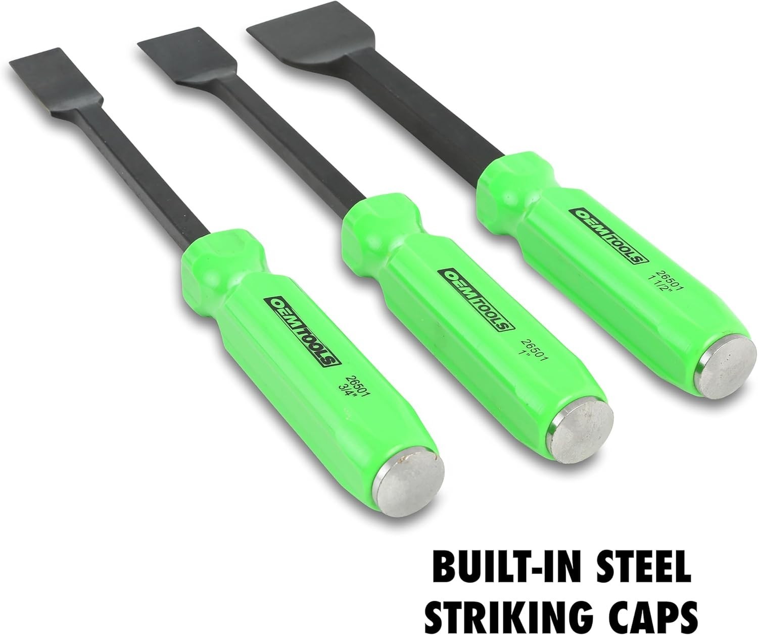 Versatile 3 Piece Gasket Scraper Set Heat Treated Steel for Mechanics Tools