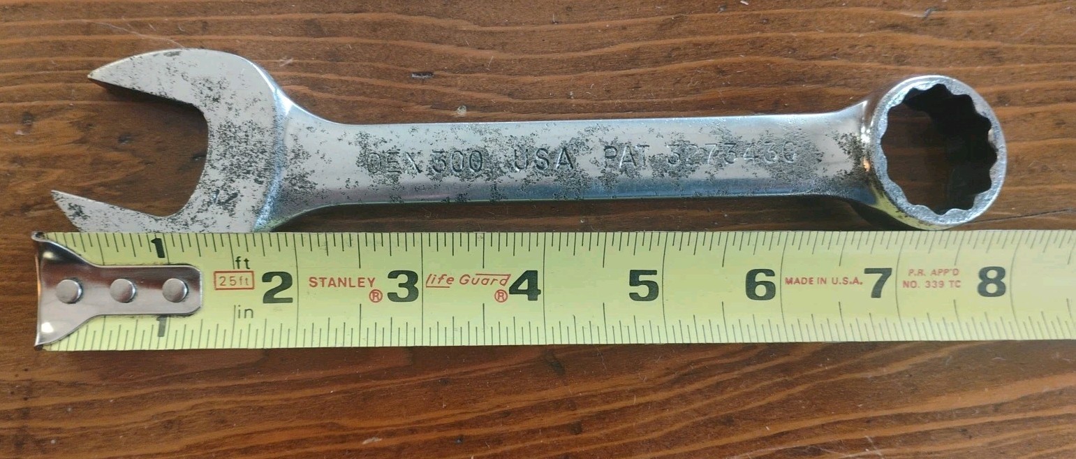 Snap-On Tools OEX300 5/16″ 12 Point SAE Short Combination Wrench Chrome USA