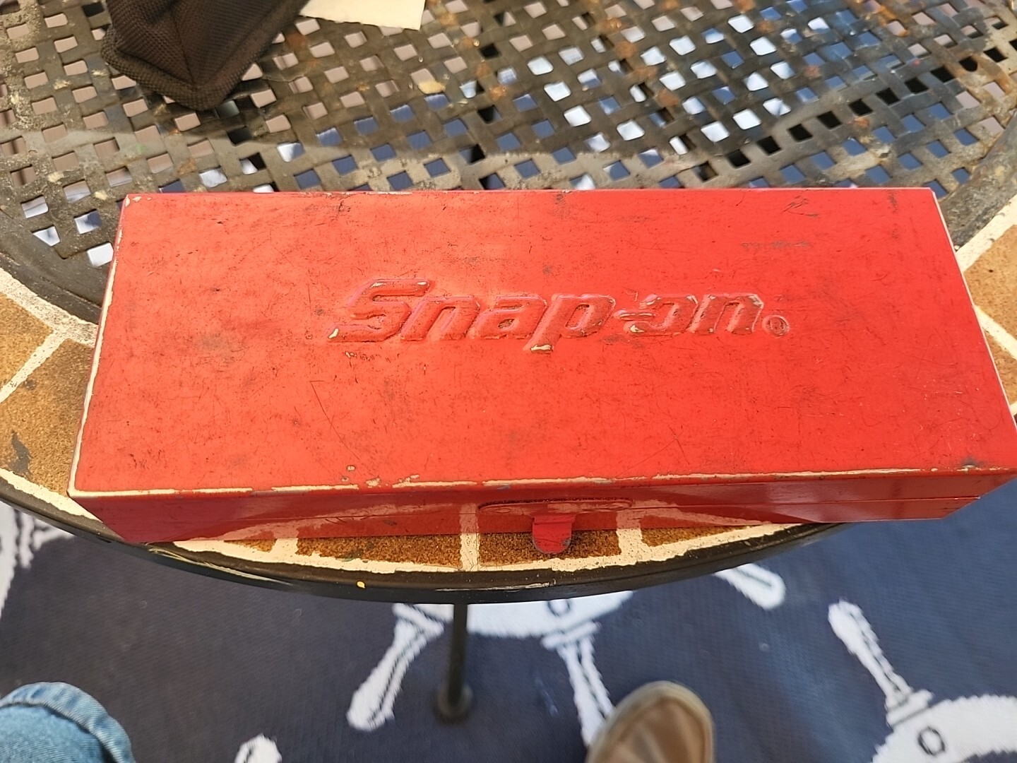 RED SNAP ON KRA-206 METAL TOOL STORAGE BOX / CASE KRA206