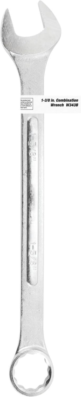 W343B Combo Wrench, Silver, 1-3/8-Inch