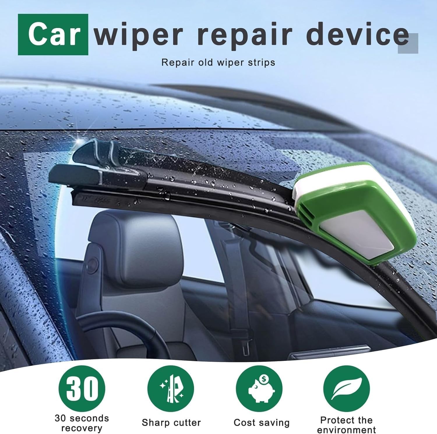 Universal Vehicle Wiper Restorer – Handy 4-Inch Regroover for Emergency Repairs
