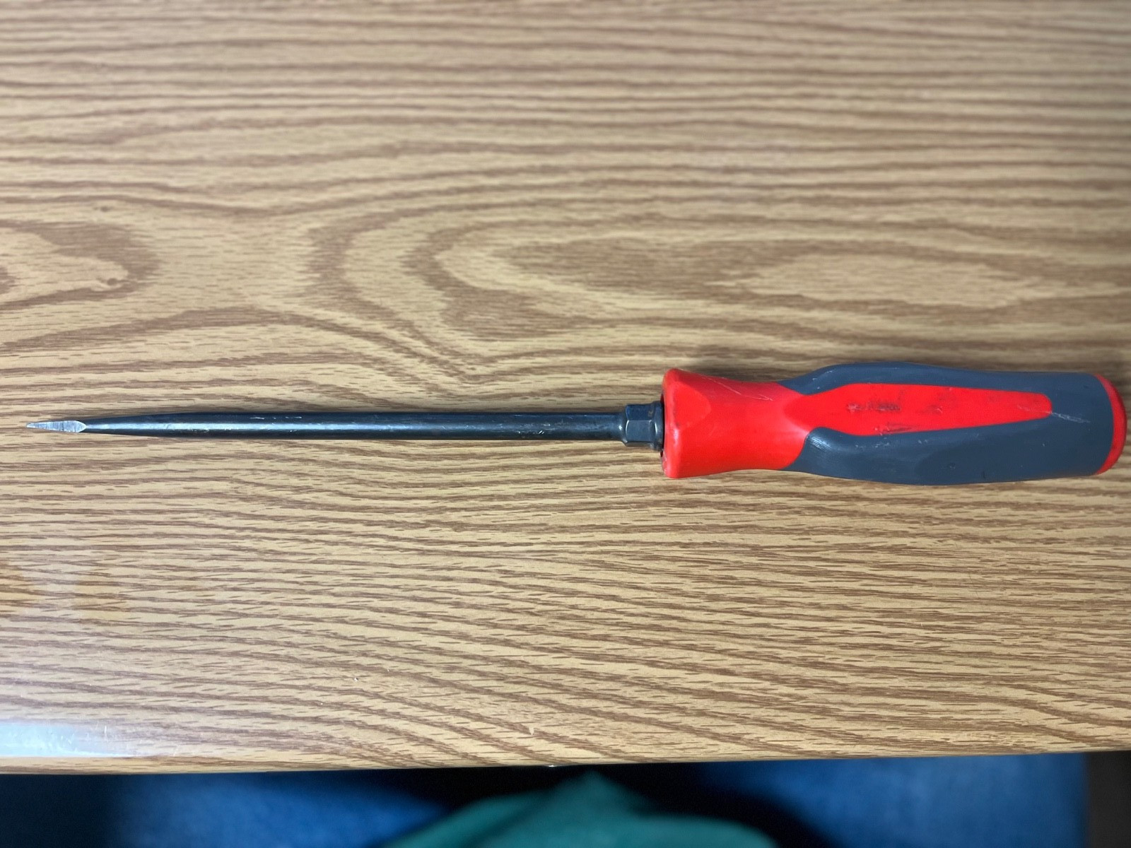 SNAP ON GSHD8 3/8 FLAT BLADE SCREWDRIVER 13.5″ LONG RED/GRAY HANDLE – LOT#123