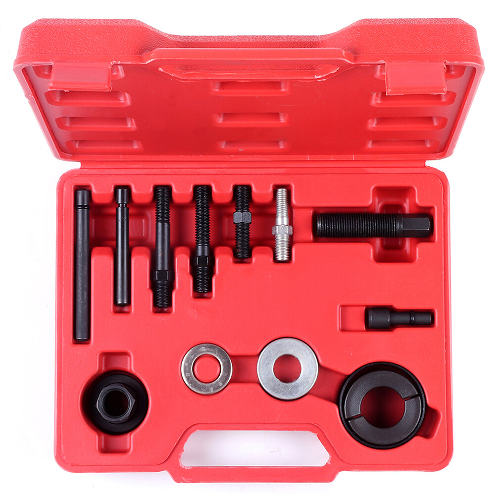 13 PCS Pulley Puller and Installer Power Steering Pump Remover Alternator Kit
