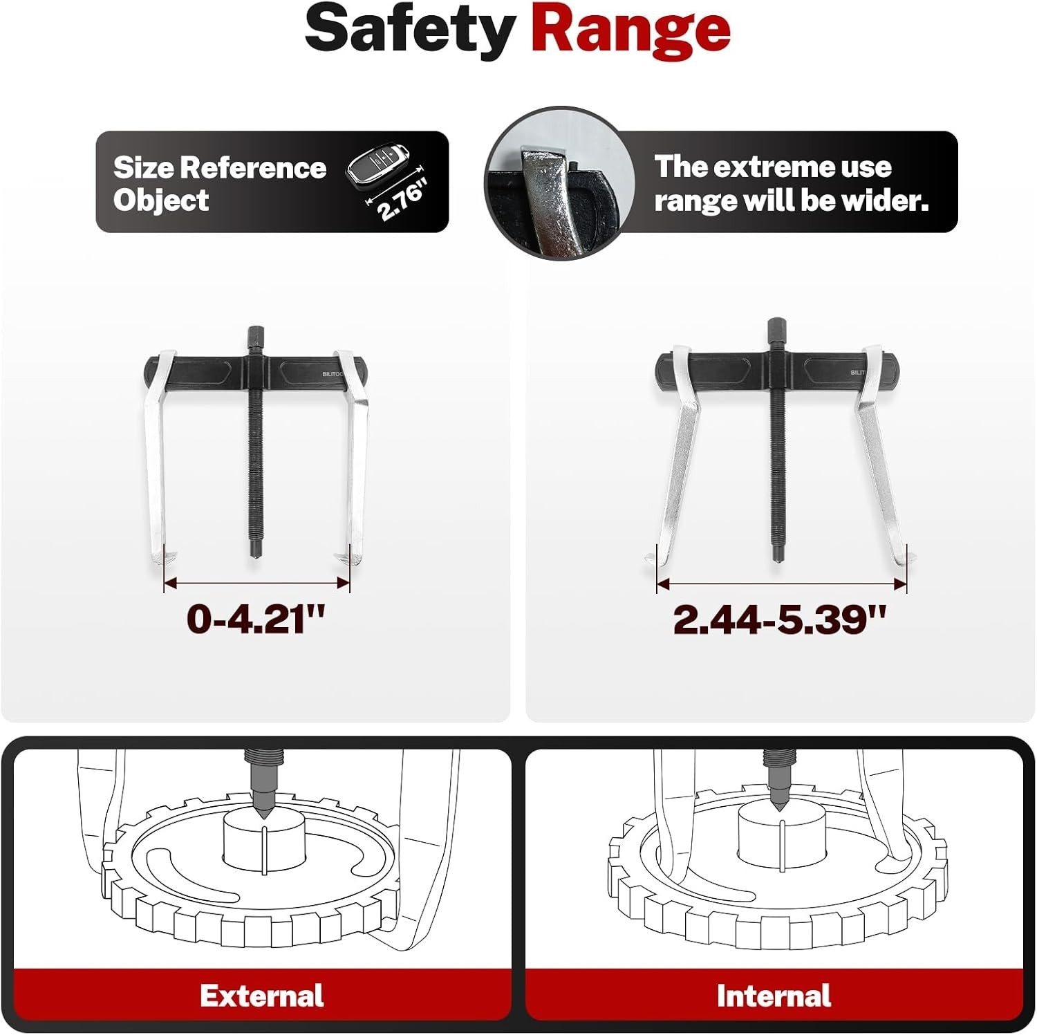 4″ 2-Jaw Gear Puller for Automotive Use – Quick & Secure Component Removal