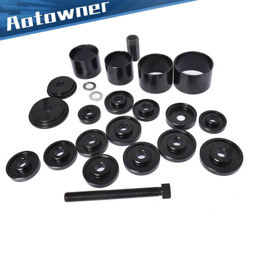 23PCS Front Wheel Drive Bearing Removal Kit Press Adapter Puller Pulley Tool Set