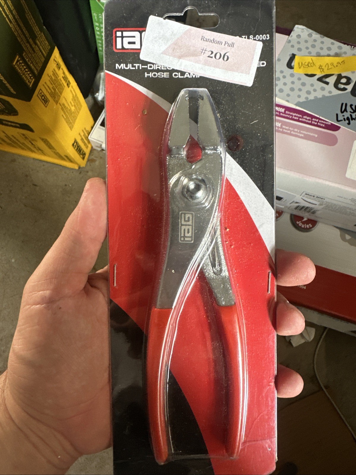 IAG Multi-Directional Hose Clamp Pliers for fuel lines, radiator, coolant hoses