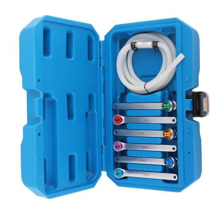 7Pc Brake Clutch Oil Bleeder Bleed Extractor Wrench Kit 12 Point Socket 7 – 12mm