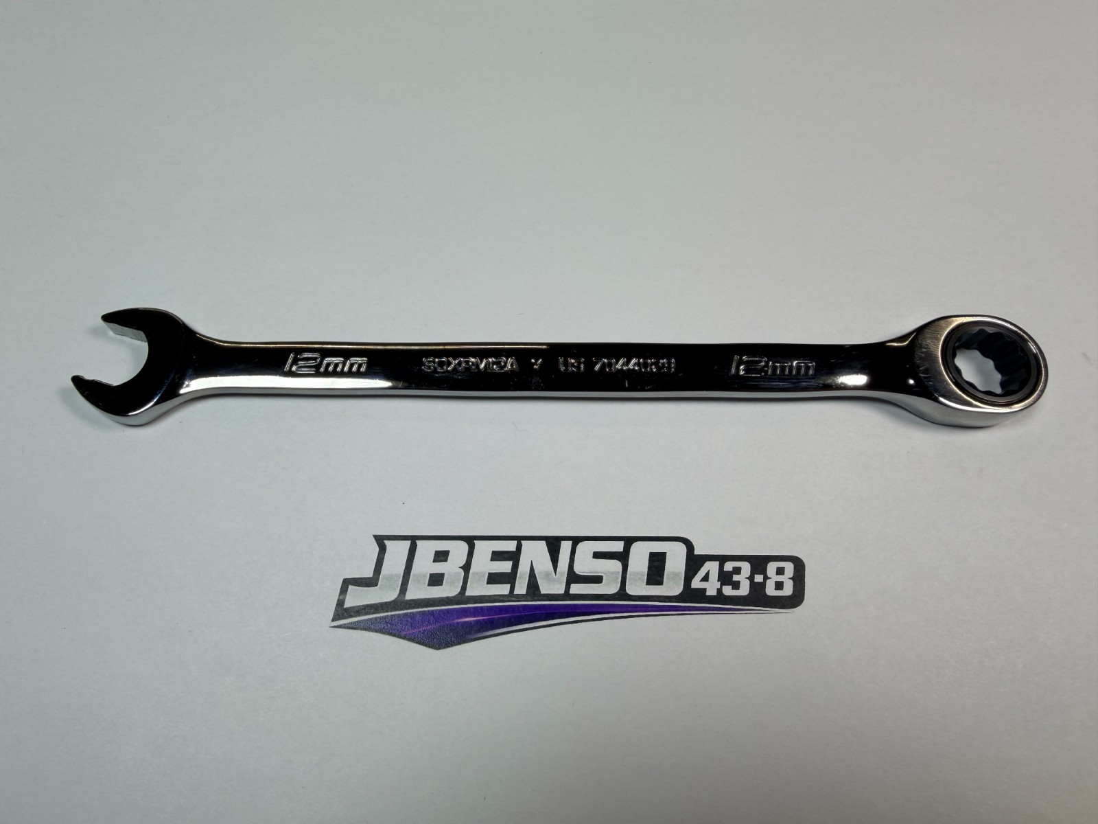 Snap-on Tools NEW 12mm Metric 0° Non-Reversing Ratcheting Combo Wrench SOXRM12A