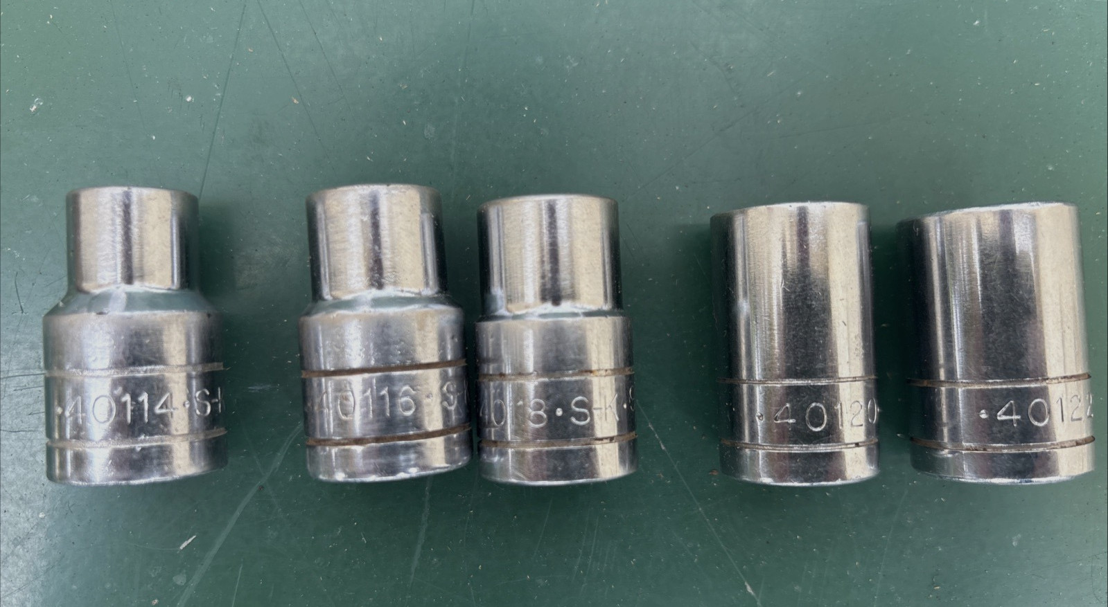 Vintage S-K (SK) Socket Lot – 1/2 Drive SAE 12 Pcs – 7/16” to 1 1/4”