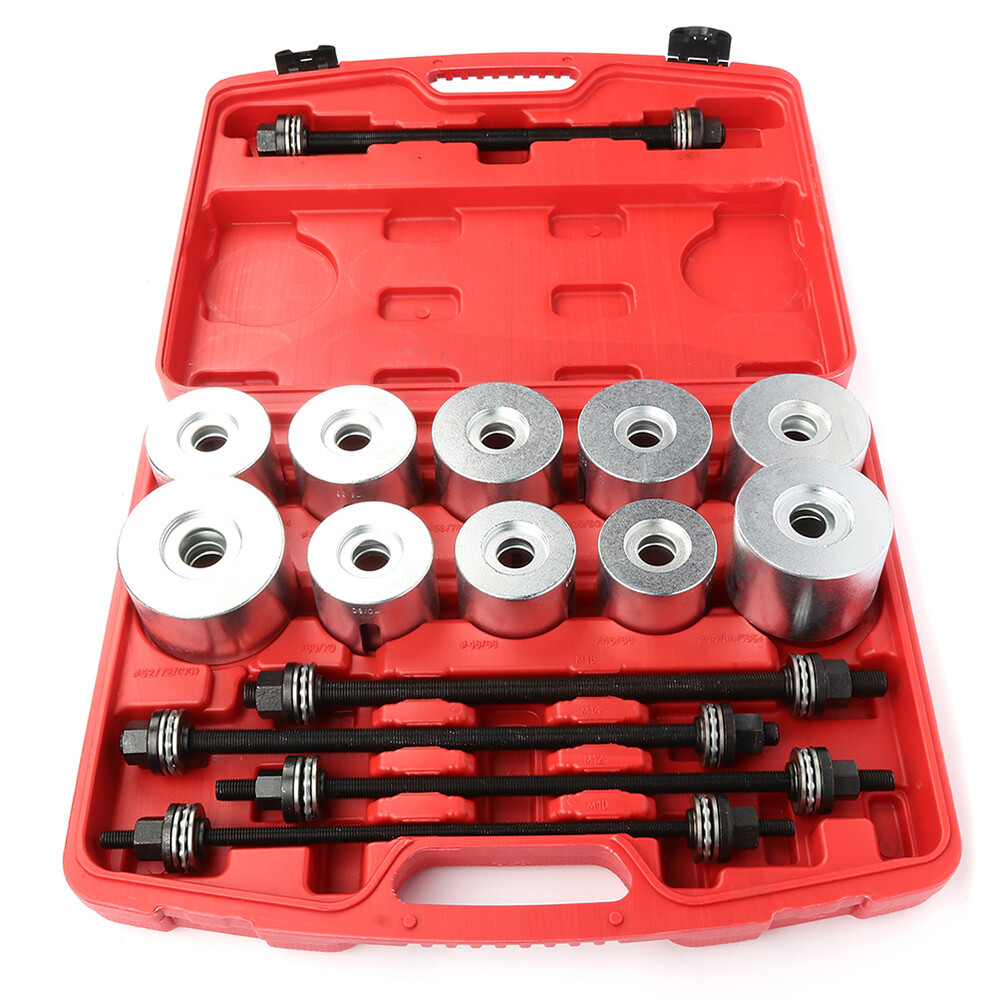 27pc Universal Press and Pull Sleeve Kit Bush Bearing Removal Insertion Tool