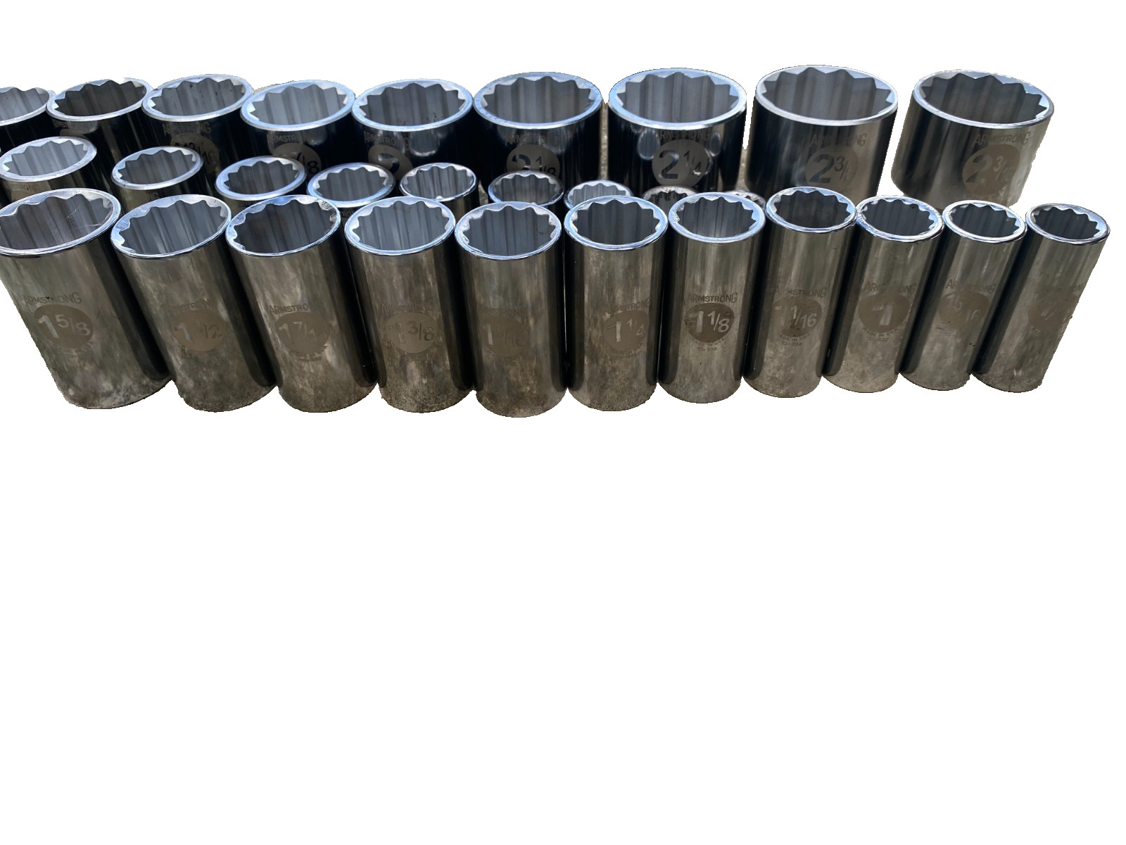 Armstrong Socket set 42 PIECE 3/4” DRIVE sized from 3/4” To 2 3/8”