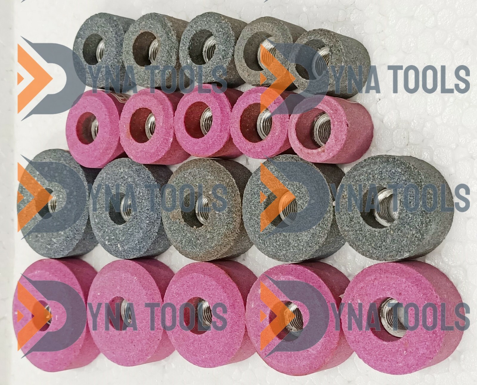 VALVE SEAT GRINDING STONES SET OF 20 PCS For SIOUX HOLDER 11/16 Thread Dual Grit