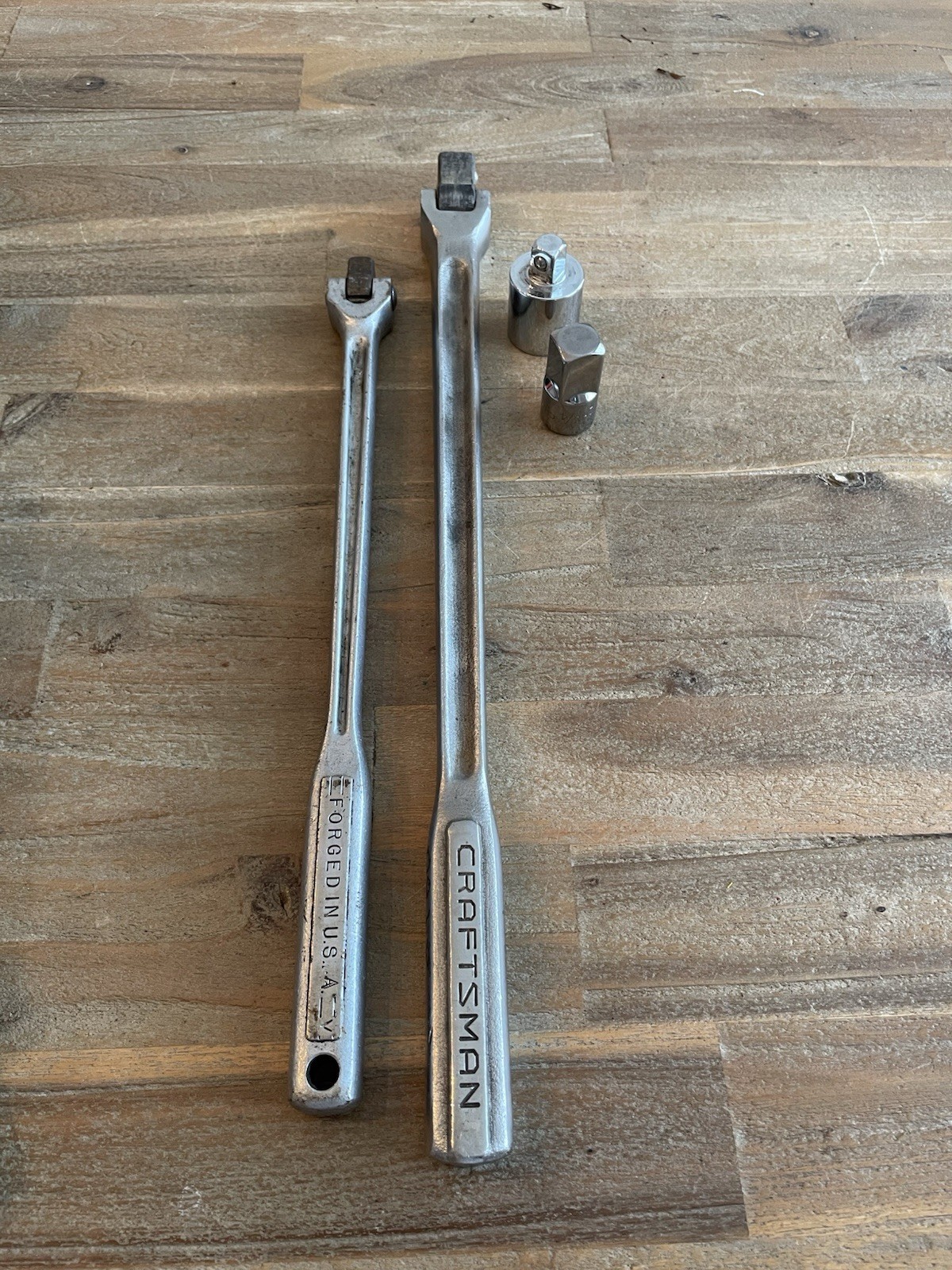 Vintage Craftsman USA VVJ 4431 3/4″ Drive 18” Breaker Bar + 1/2” 15” Bar + 4271