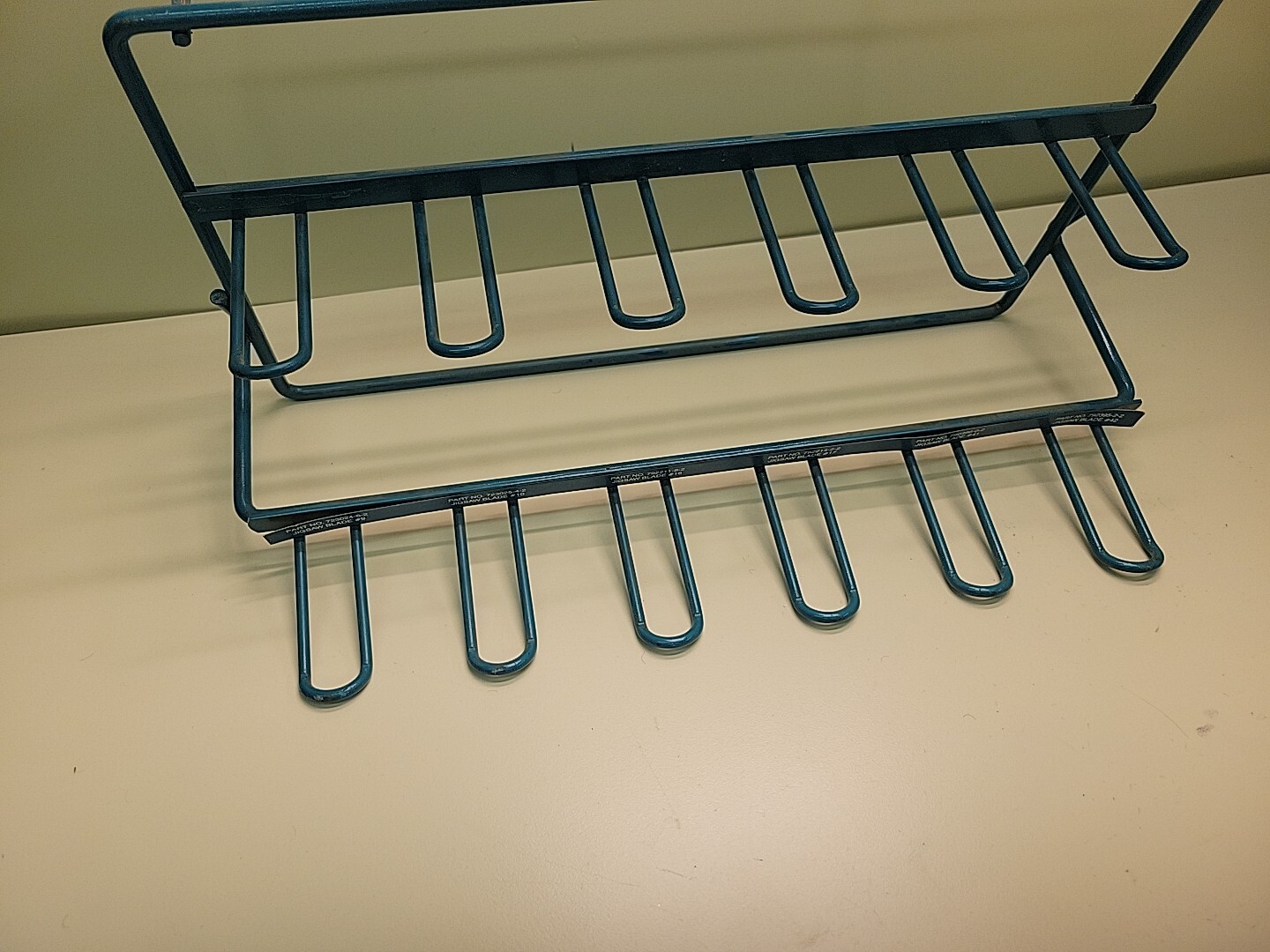 Makita Jig Saw Blade Display Store Rack Metal Pegboard Rack