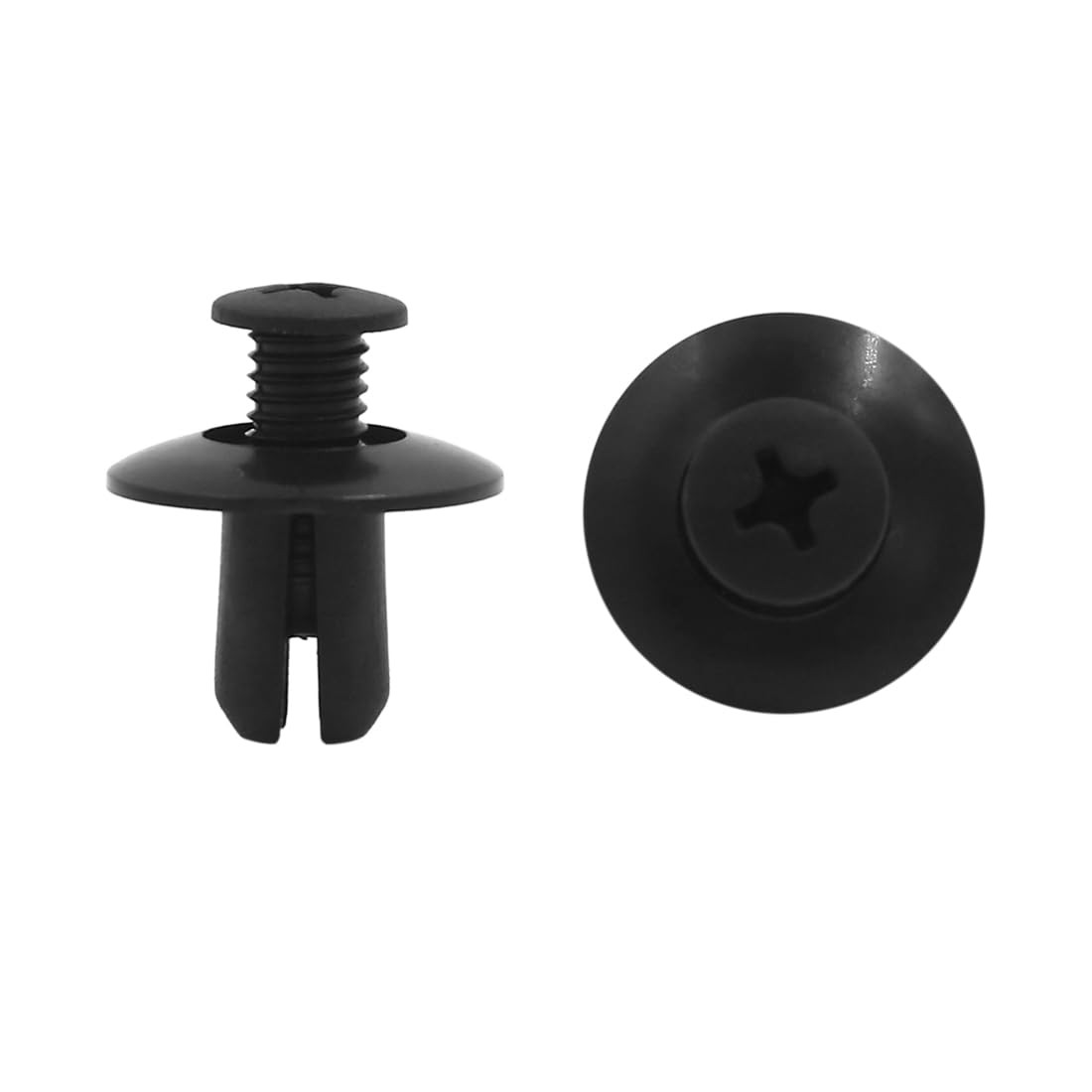 uxcell 100Pcs Plastic Rivets Interior Fastener Expansion Screws Clips Black…