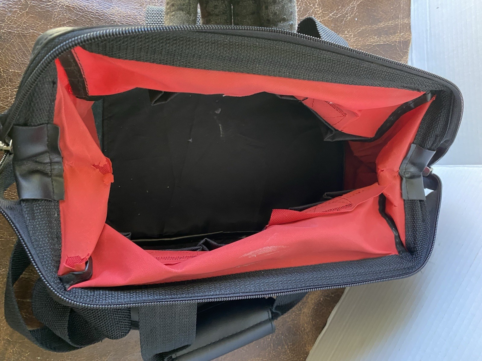 Craftsman Heavy Duty 21-Pocket Large Mouth Tool Tote Bag No. 40411 Red