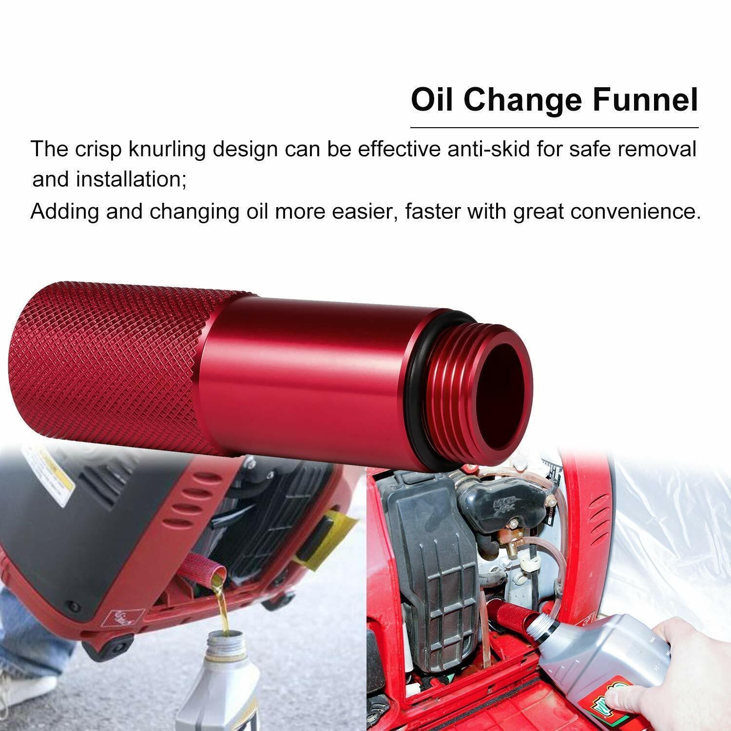 Extended Run Gas Cap,Mess Free Oil Change Funnel for Honda Generator EU2000i