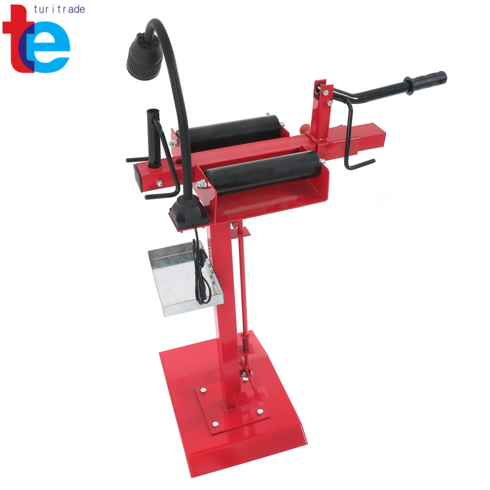 Heavy Duty Manual Car Tire Spreader Tire Changer Repair Tires Tool & LED Light