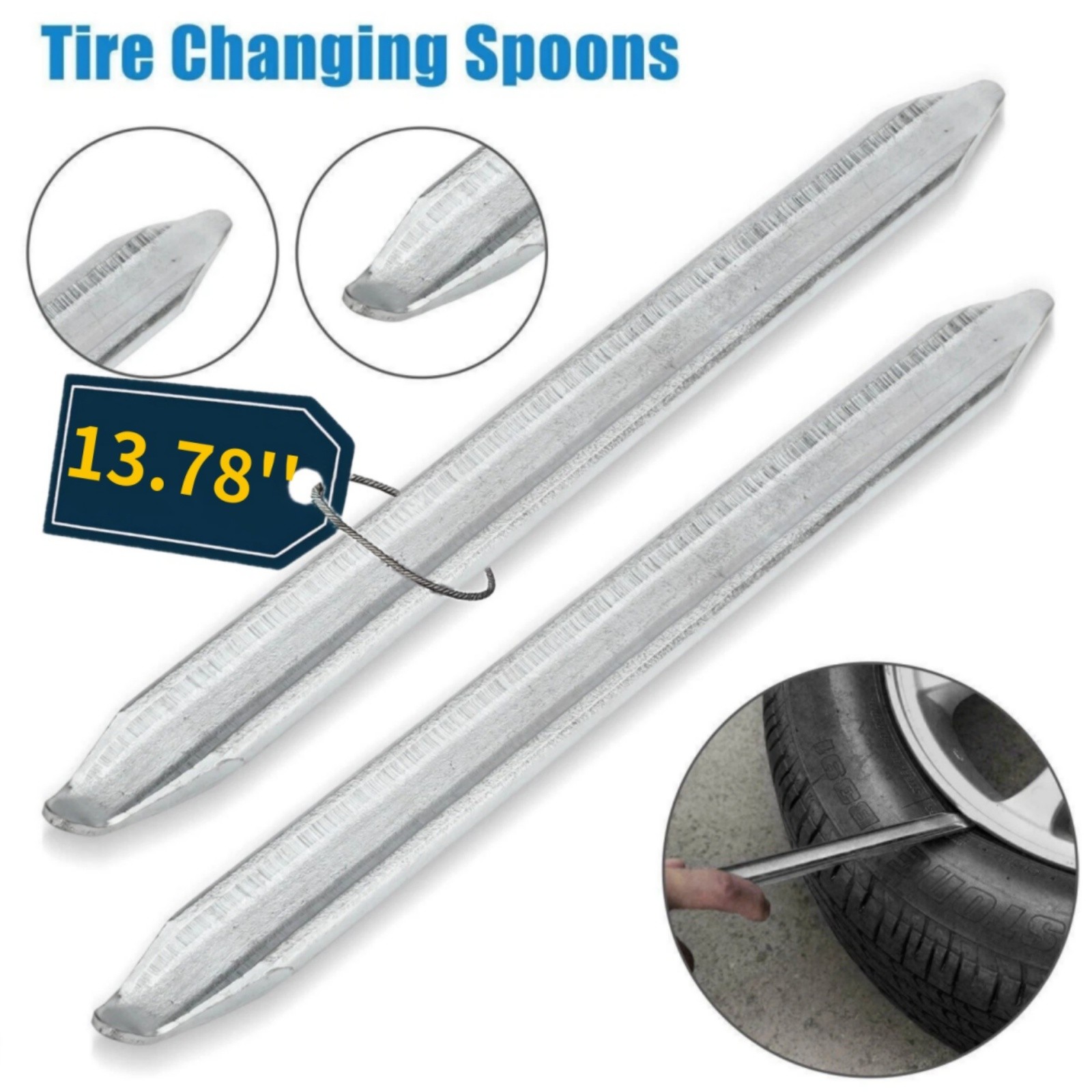 2PCS Tire Spoon Irons Lever Changing Repair Tools Kit Motorcycle Car Truck Bike.