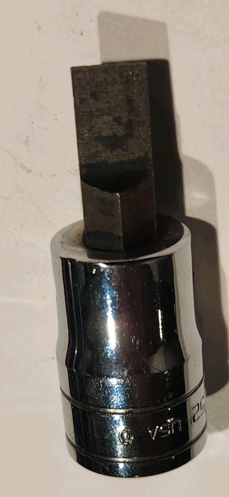 Snap On 3/8″ Drive 3/8″ Flat Tip Short Bit Driver Socket USA F62E