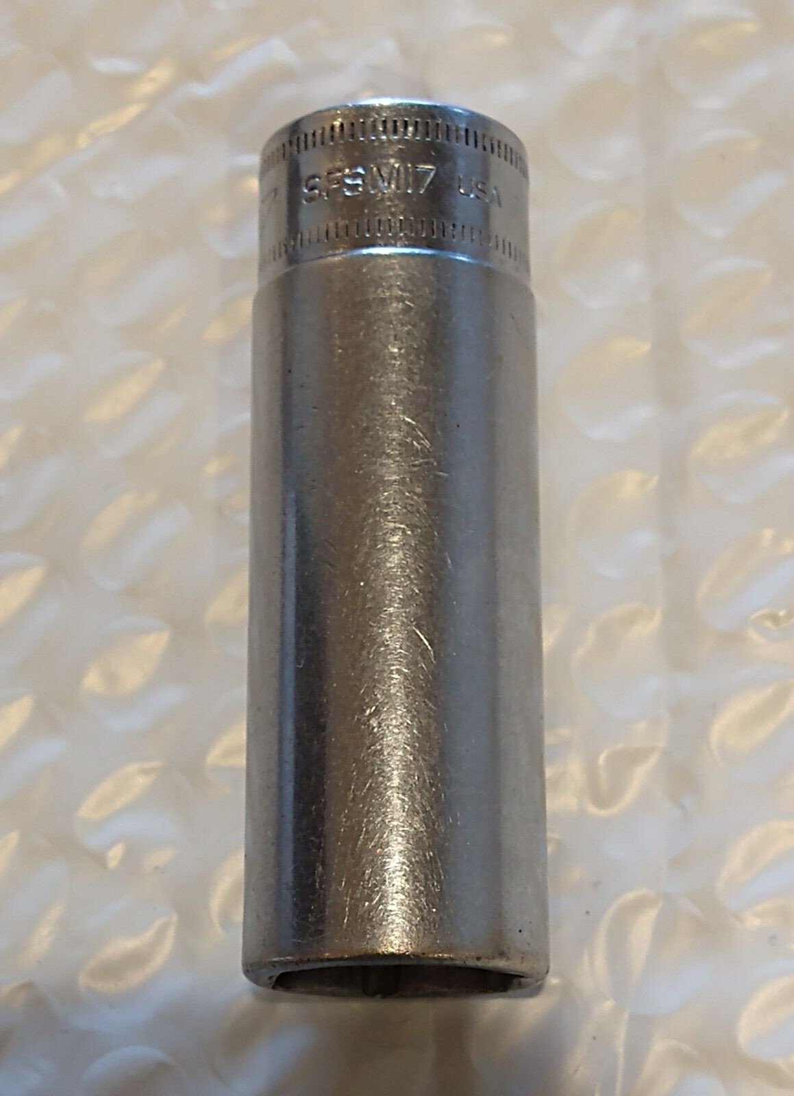SNAP ON SFSM17, 3/8″ DRIVE, 17MM. SOCKET, 2.5″ DEEP/HIGH, 6 POINT.