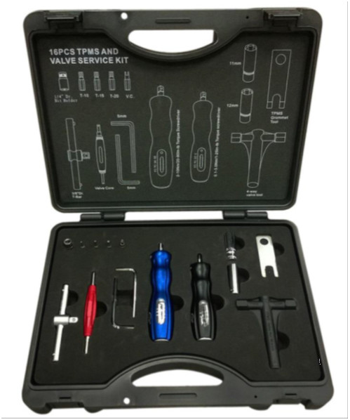 Adjustable Torque Screwdriver TPMS Tire Pressure Valve Service Maintenance Kit