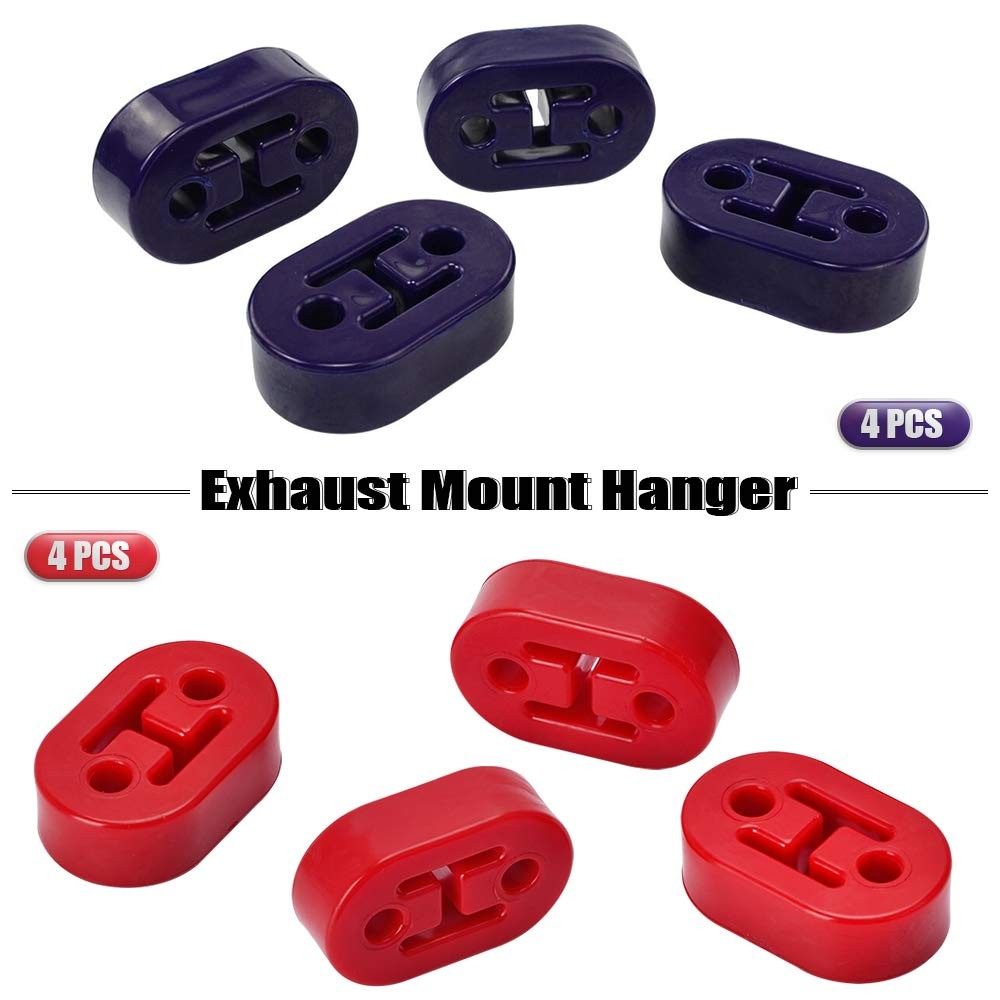 PTNHZ RACING Universal 4PCS PolyUrethane Exhaust/Muffler Rubber Short Hanger …