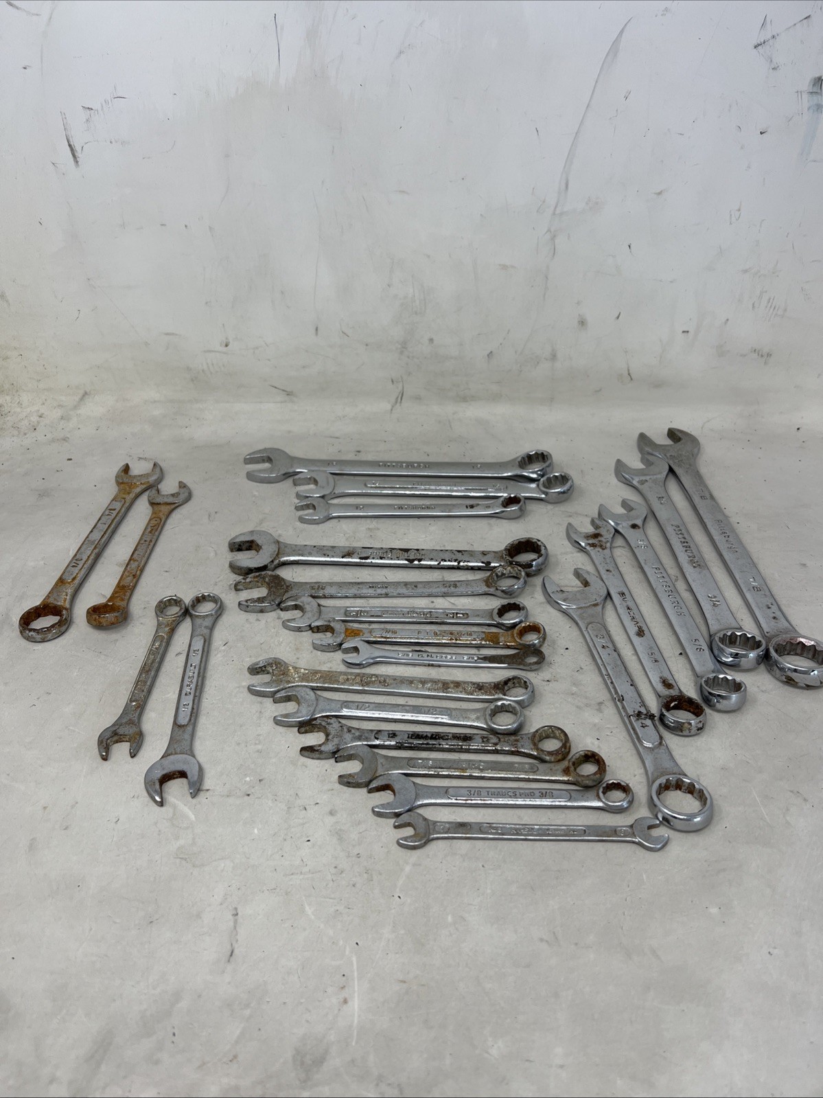 Mixed Lot of 25 Wrenches Pittsburg Durability Stanley Trades Pro