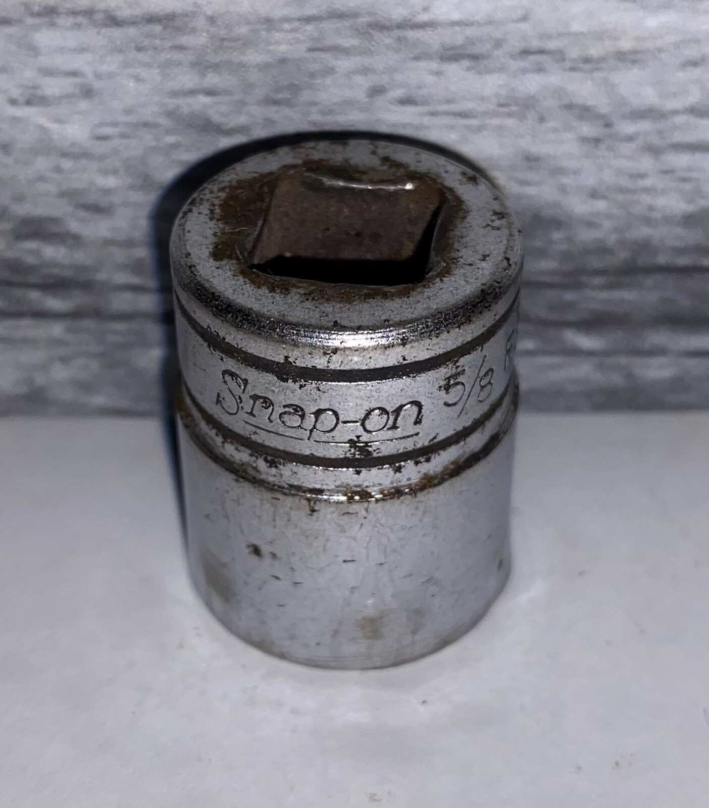 Snap-On Snap On Tools 3/8″ Drive 5/8″ 6 PT FS201 Shallow Socket ~ See Pictures