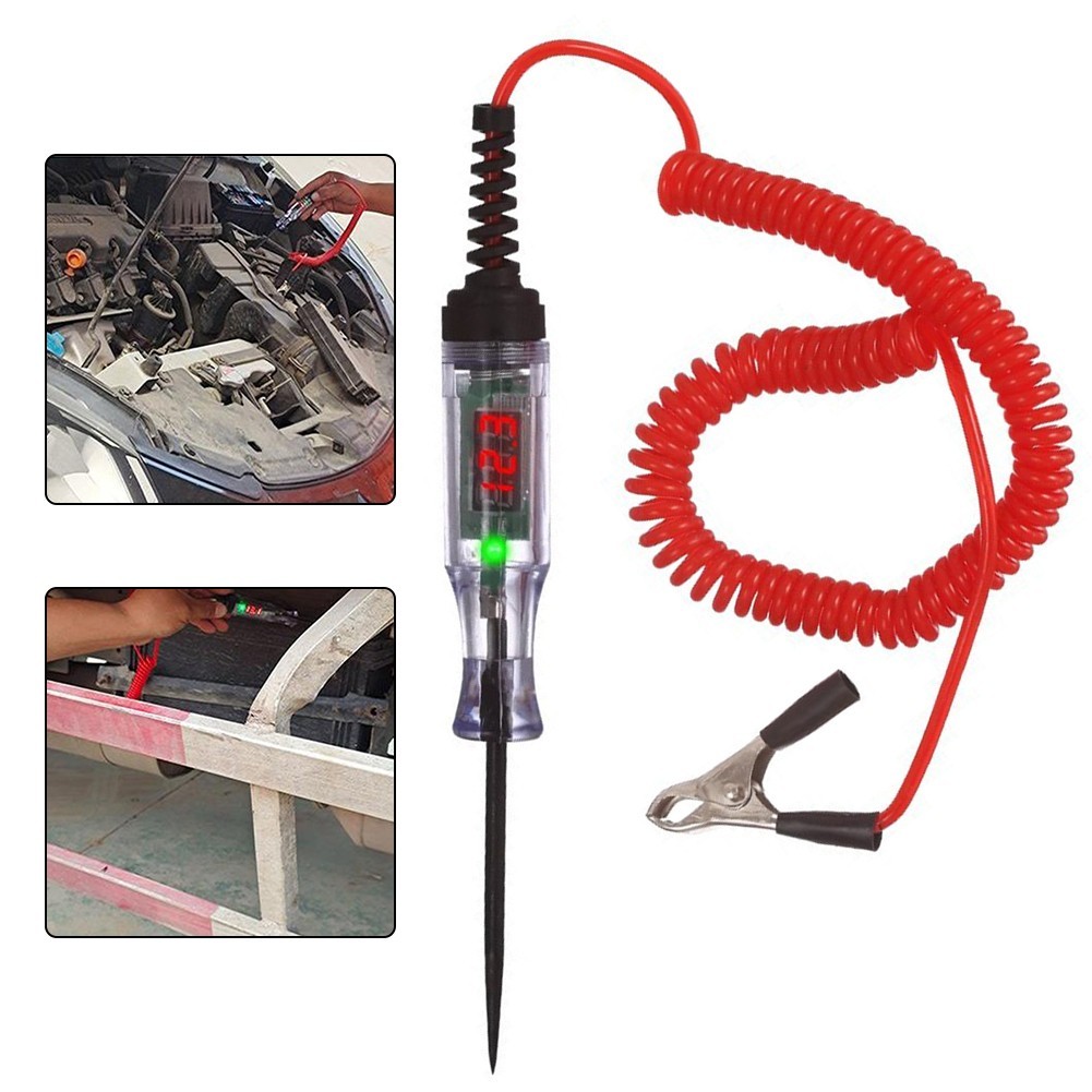 Compact Voltage Tester for Cars User Friendly Tool for Electrical Inspections